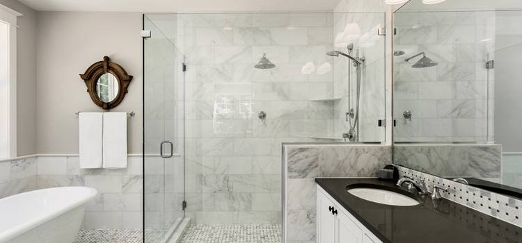 bathroom shower door installation in La Crescenta-Montrose